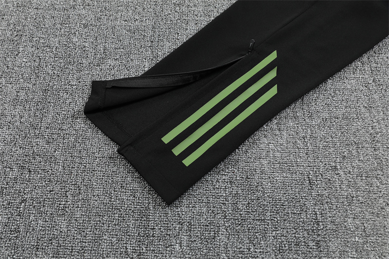2025/2026 Real Madrid Green Black Dragon Training Wear Suit Shirt