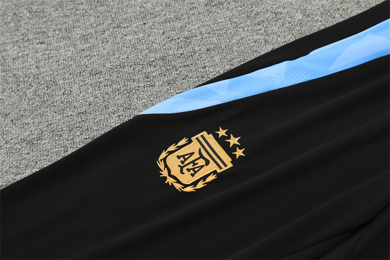 2024/2025 Argentina Black Half-Pull Training Suit Player Edition