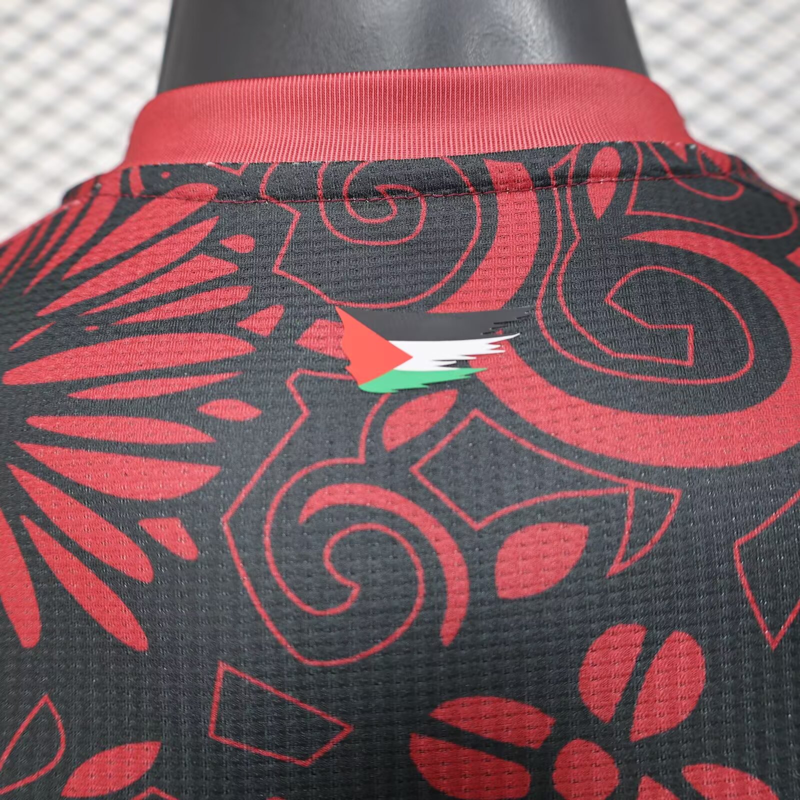2025/2026 Palestine Red Pre match training uniform Jersey( Player Edition )