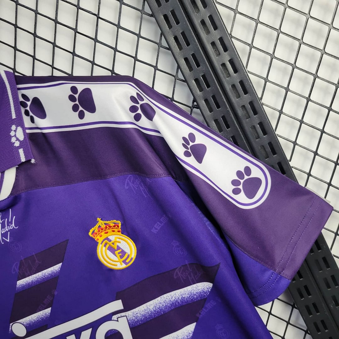 1994/1996 Real Madrid Retro Purple Away Football Shirt