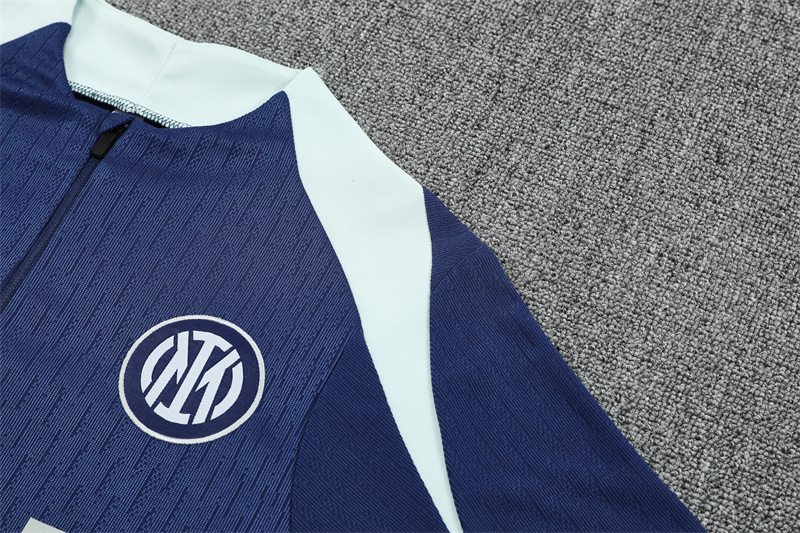 2025/2026 Inter Milan Training Wear Blue Suit Shirt