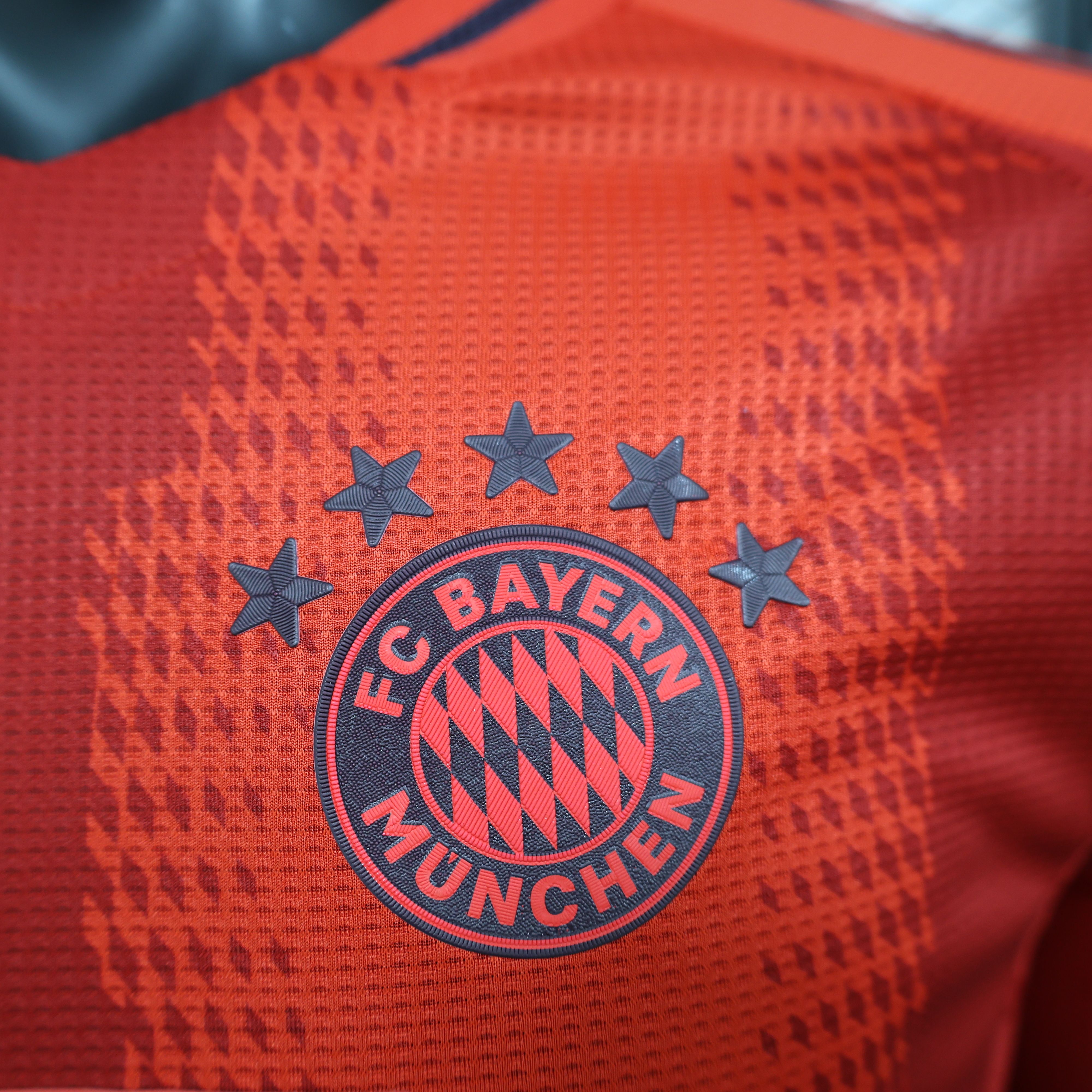 2024/2025 FC Bayern Home Long Sleeve Football Jersey For Player Version