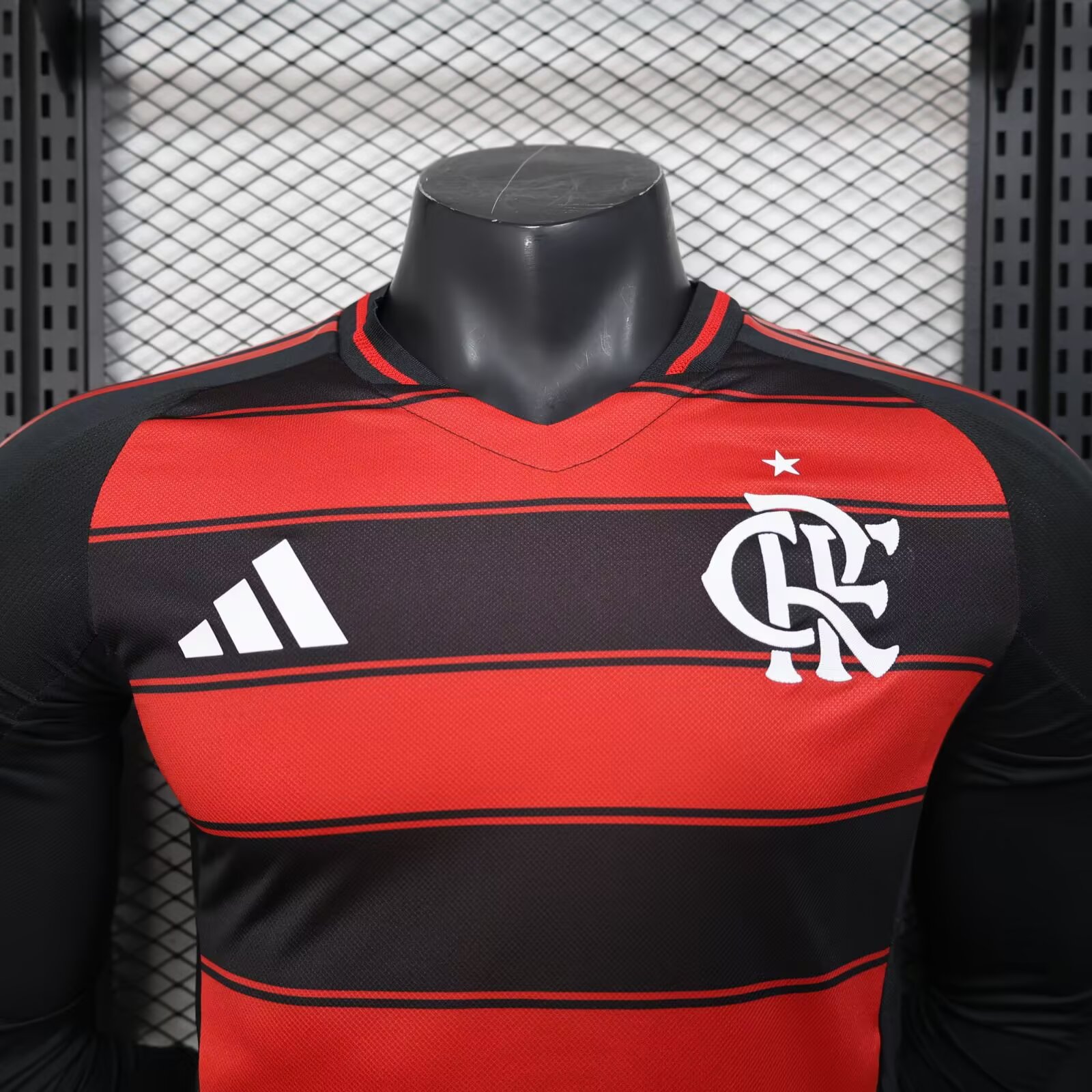 2025/2026 Flamengo Home Long Sleeve Jersey(Player Version)