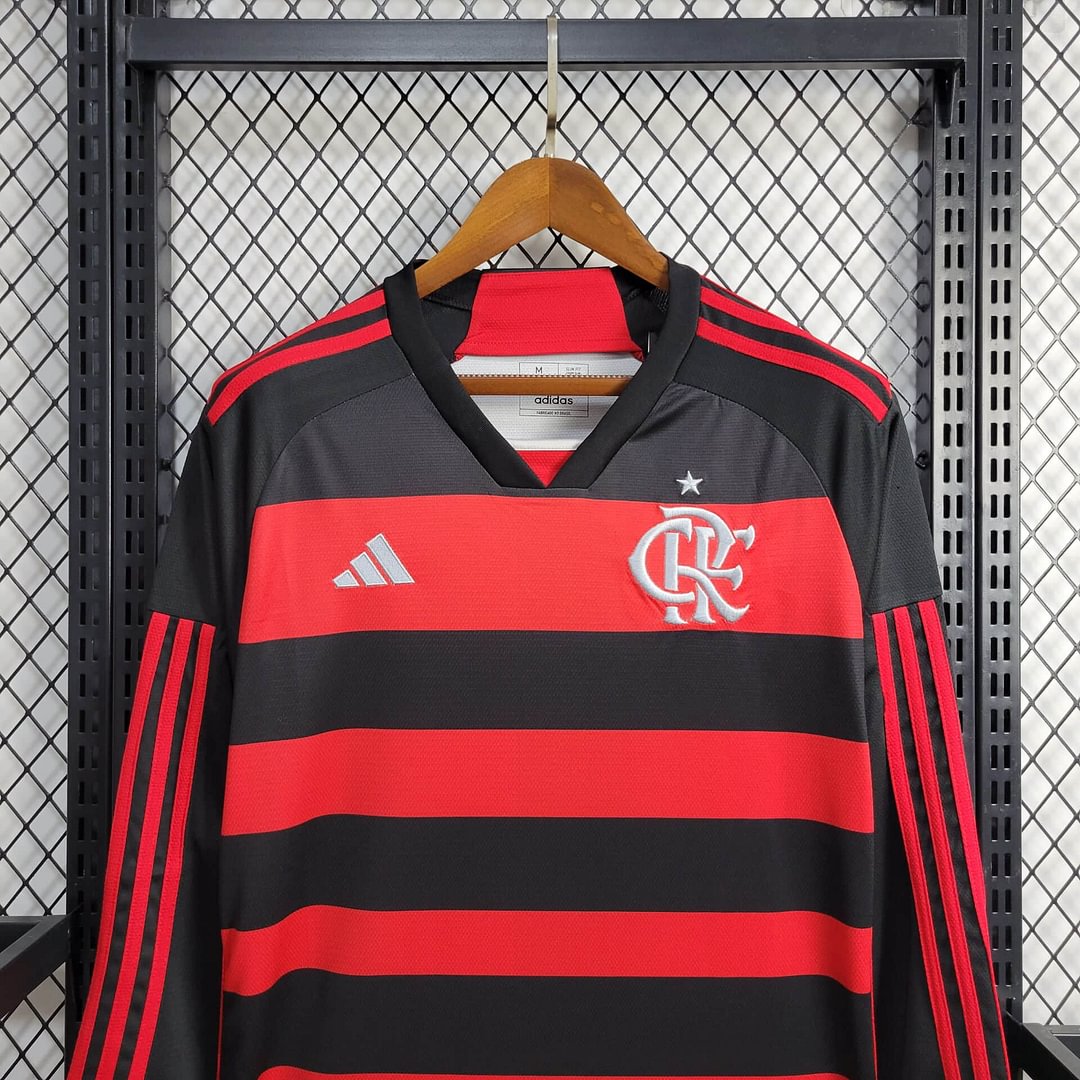 2024/2025 Flamengo Home Long Sleeve Football Shirt ( Fans Edition )