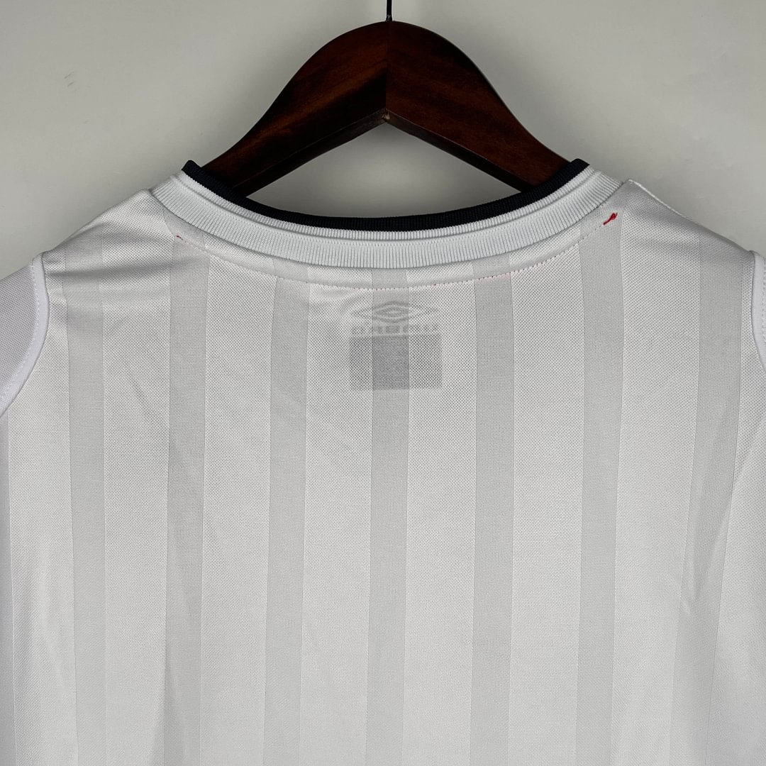 2002 England Retro Long Sleeve Home Football Shirt