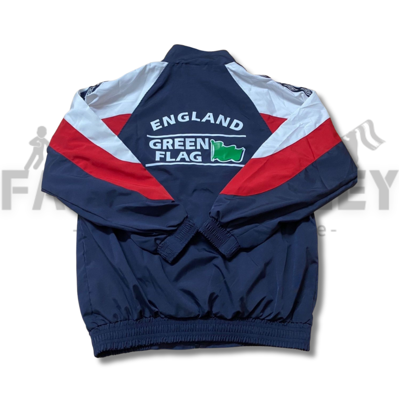 1998 England Retro Away Windbreaker Football Shirt