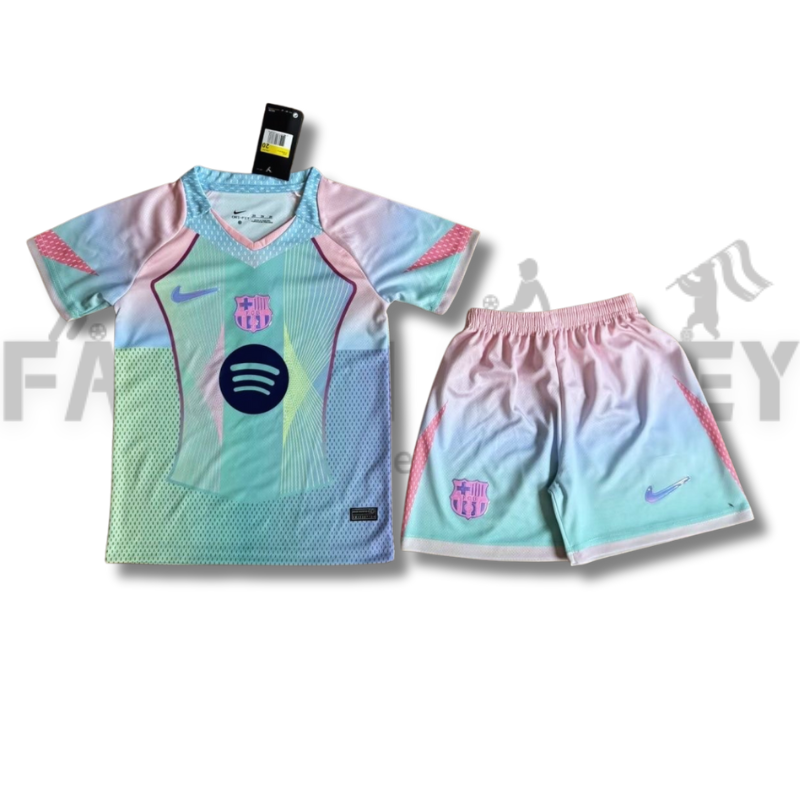 25/26 Barcelona Blue Special Edition Football Jersey(For Kids)