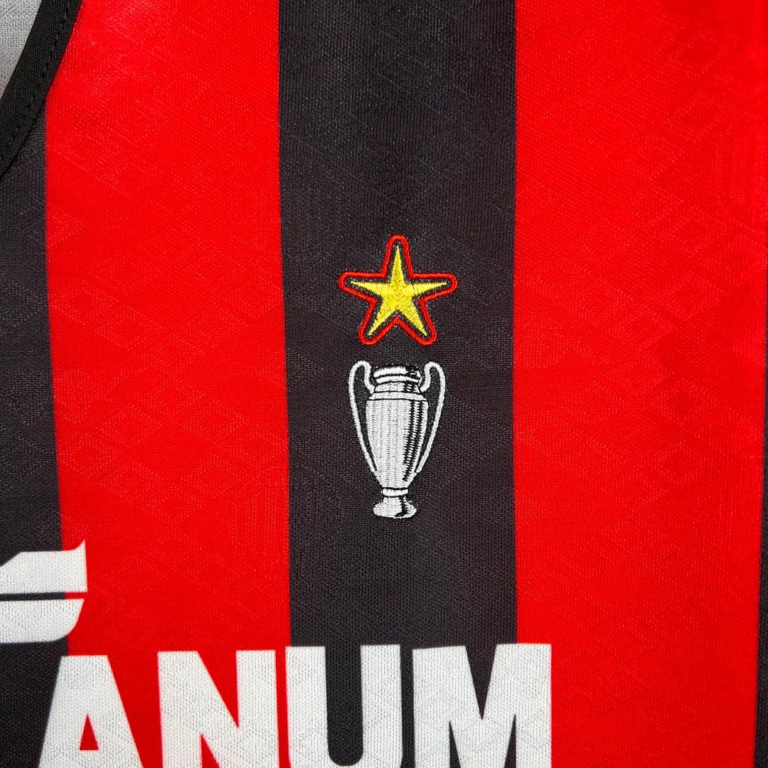 1989/1990 Retro AC Milan Home Football Shirt