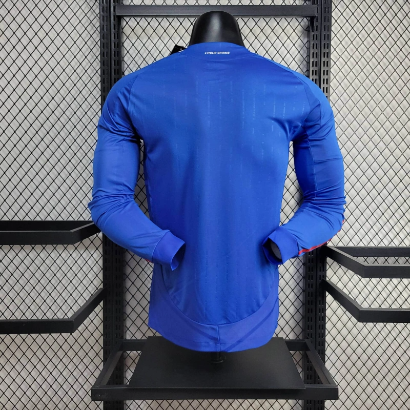 2024 Italy Long Sleeve Home Football Shirt(Player Version )