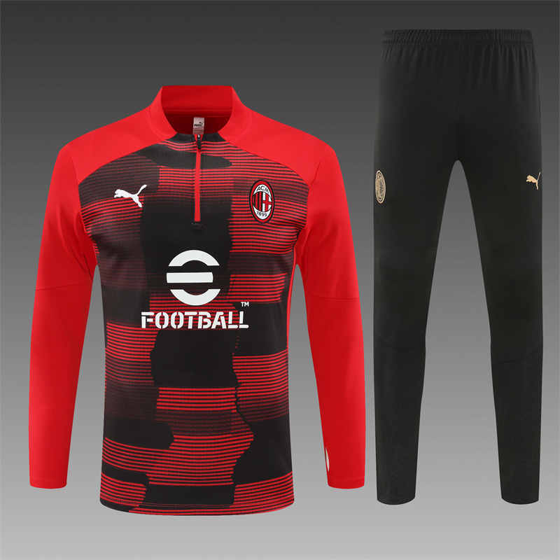 2024/2025 AC Milan Red Camouflage Training Suit Football Shirt