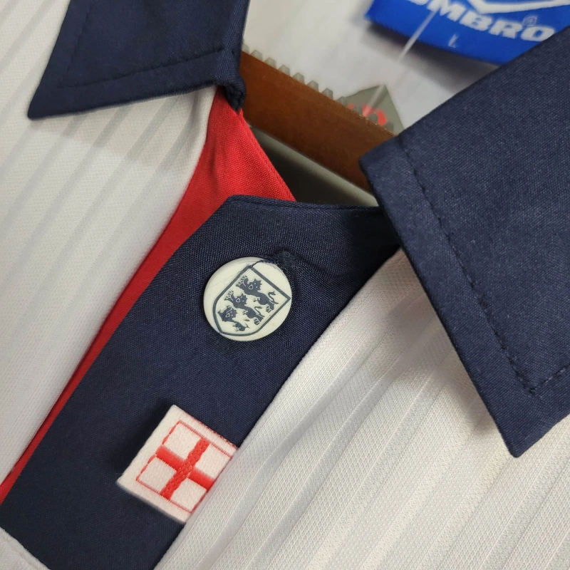 1998 Retro England Home Football Shirt 1:1 Thai Quality