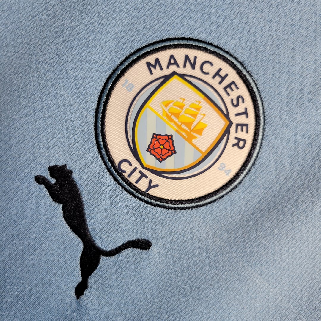 2022/2023 Manchester City Home Football Shirt For Fans Version