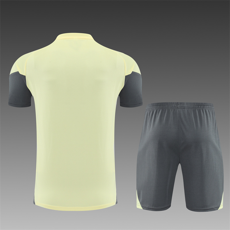 2025/2026 Real Madrid yellow Training Wear Suit Shirt