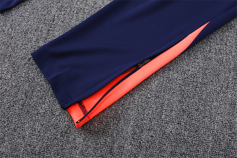2024/2025 Barcelona Half-Pull orange Training Suit