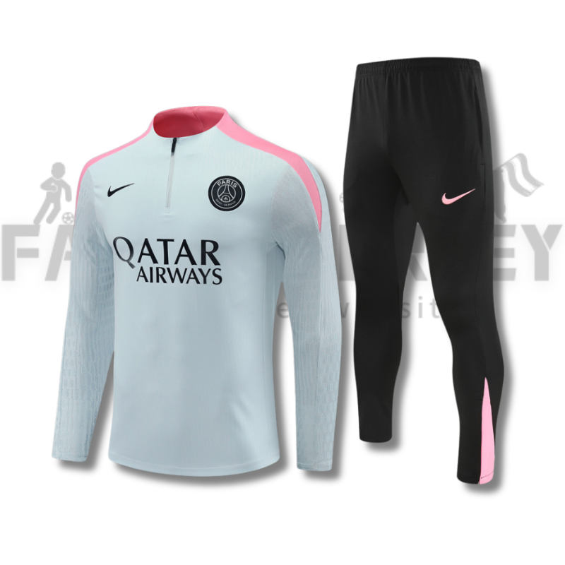 2024/2025 Paris Saint-Germain Training Light Grey Player Edition Jersey