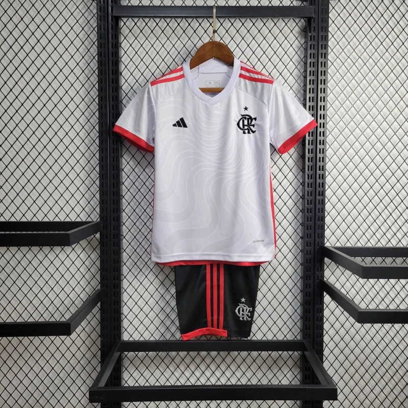2024/2025 Flamengo White Away Football Shirt (For Kids)