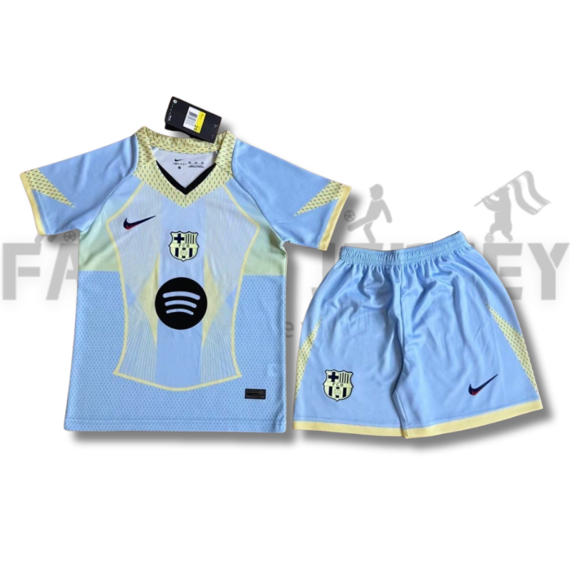 25/26 Barcelona Blue Special Edition Football Jersey(For Kids)