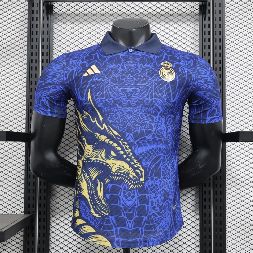 2024/2025 Real Madrid Royal Blue Dragon Special Edition Blue Football Shirt For Player Version