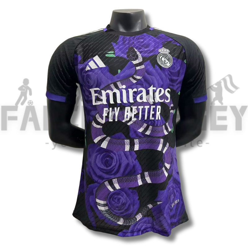 25/26 Real Madrid Purple snake Special Jersey(Player Version)