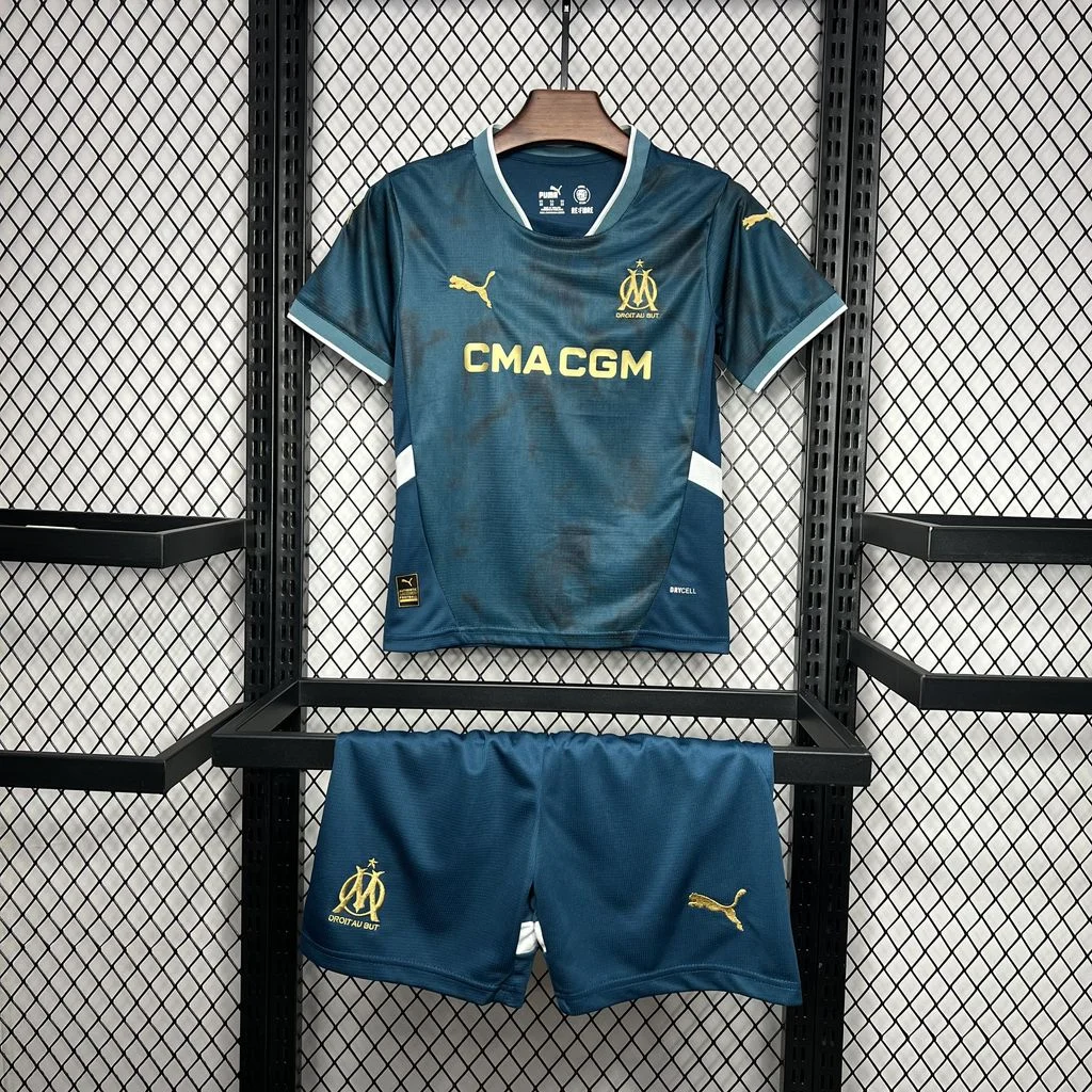 2024/2025 Olympique Marseille Away Football Shirt Kids