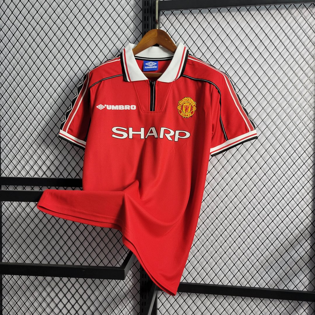 1998/1999 Manchester United Retro Home Football Shirt