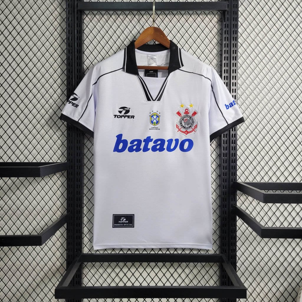 1999/2000 Corinthians Retro Home Football Shirt(Fans version)