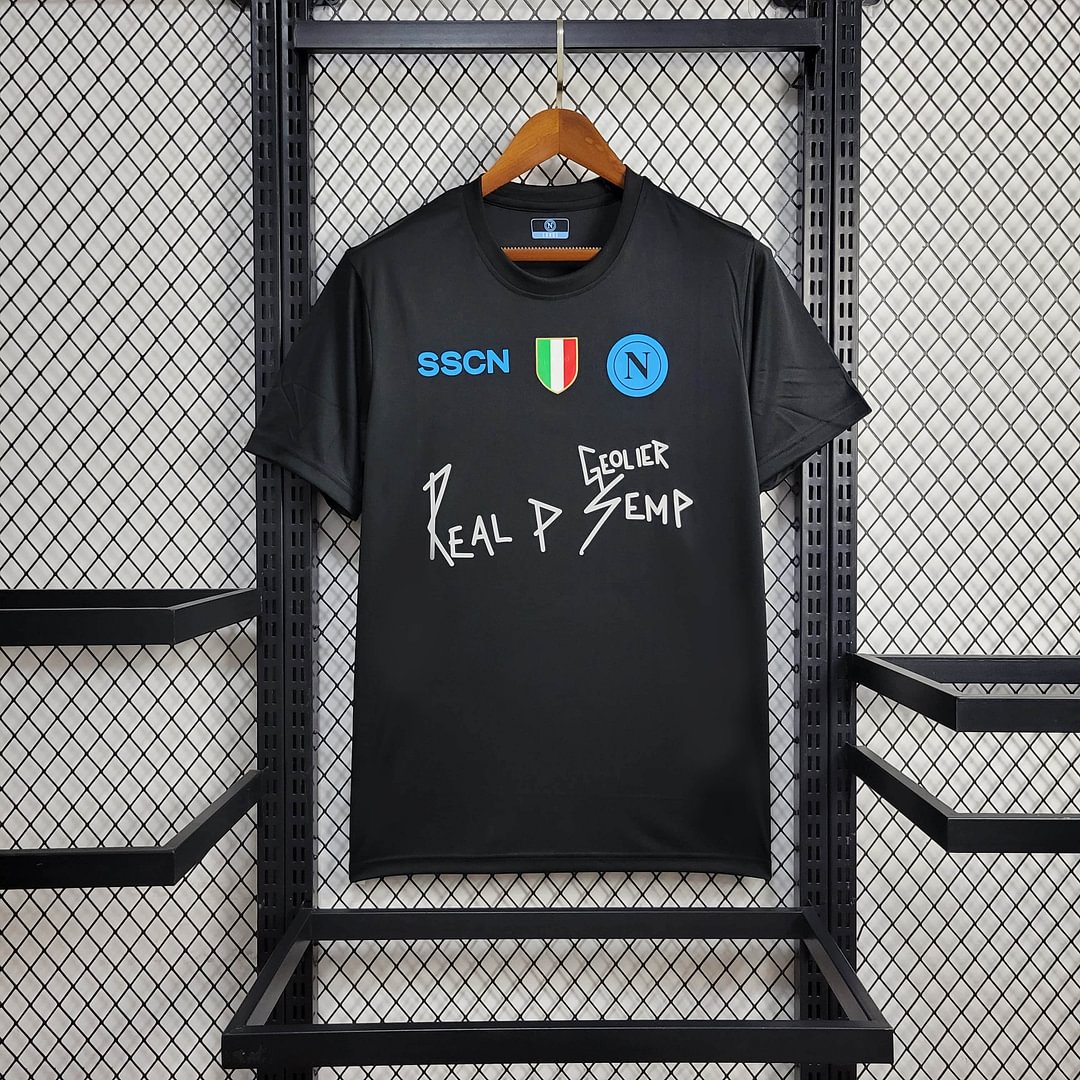2024/2025 Napoli Black Football Shirt( Fans Edition )