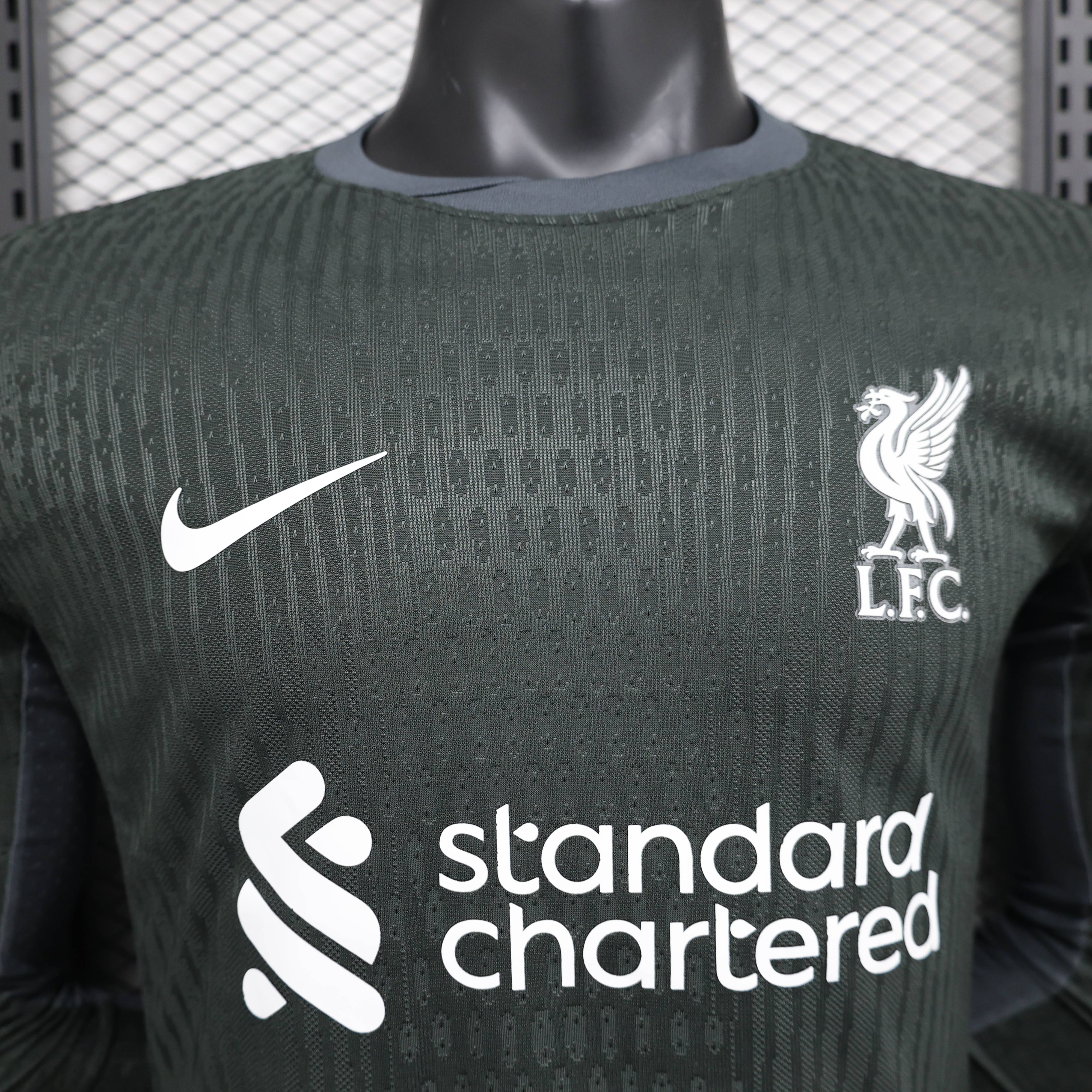 2024/2025 Liverpool Black Long Sleeve Football Jersey(Player Edition)