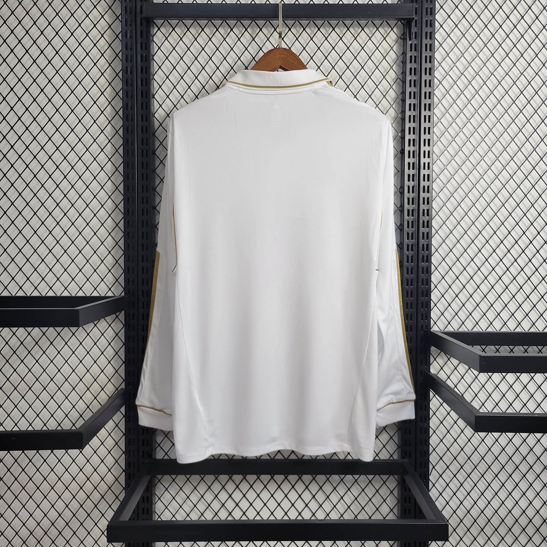 2011/2012 Real Madrid Retro Long Sleeve Home Football Shirt