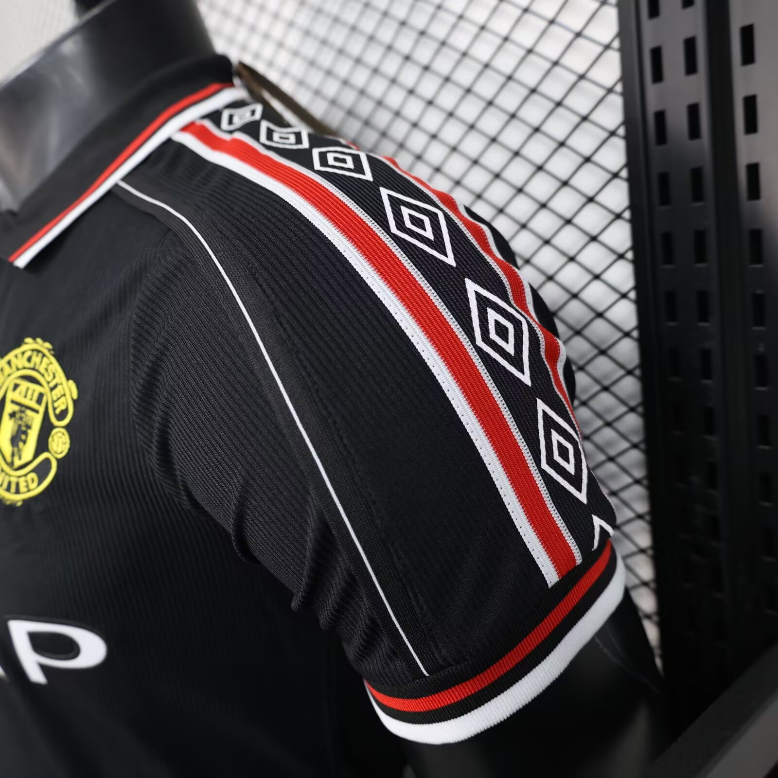 1998/1999 Manchester United Retro Edition Football Jersey Black