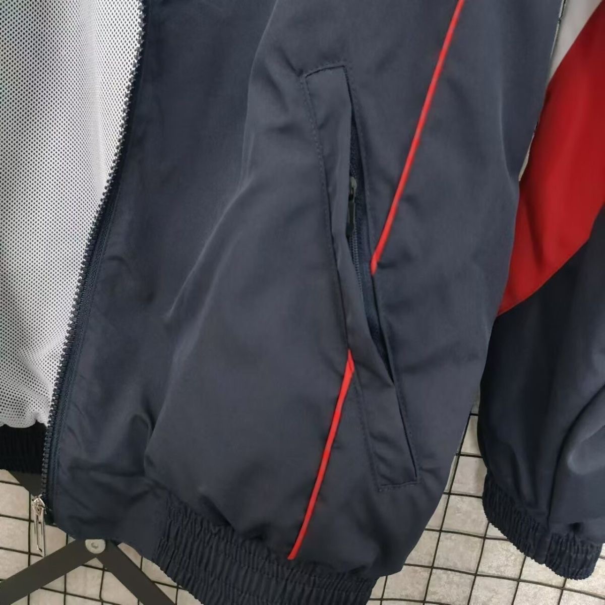 1998 England Retro Away Windbreaker Football Shirt