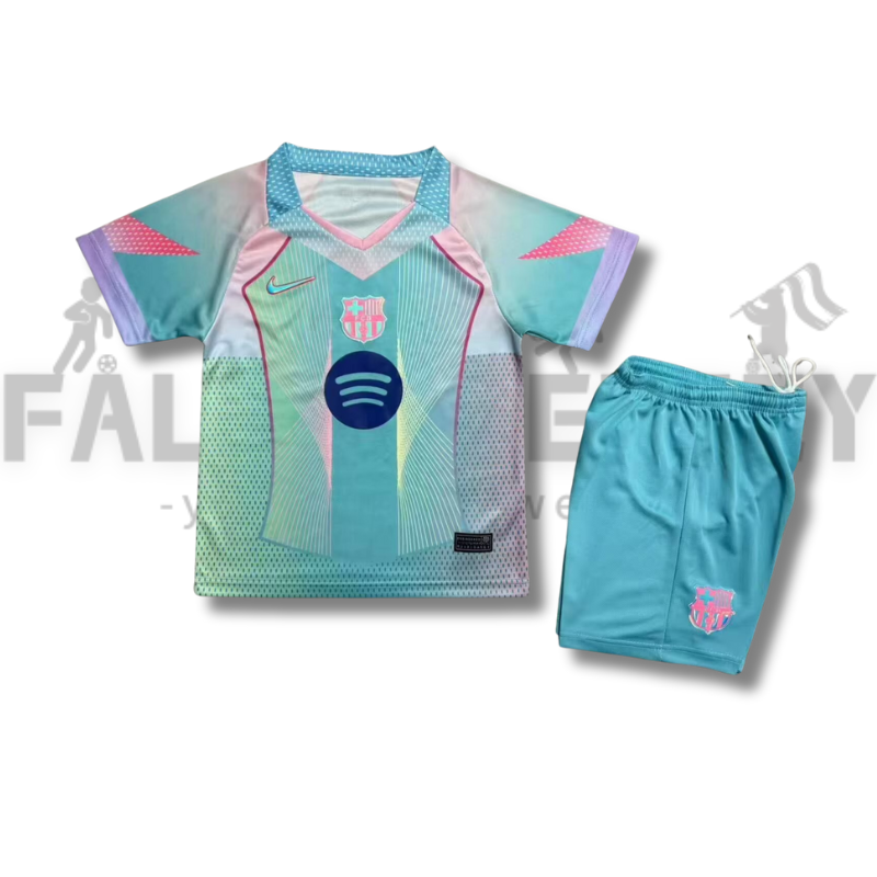 25/26 Barcelona Blue Special Edition Football Jersey(For Kids)