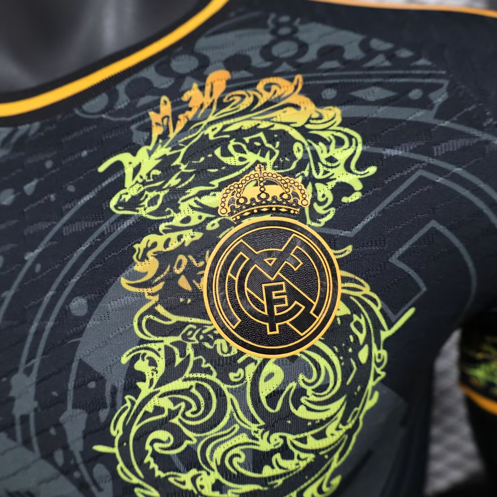2024/2025 Real Madrid Gold Dragon Special Edition Football Jersey For Player Version