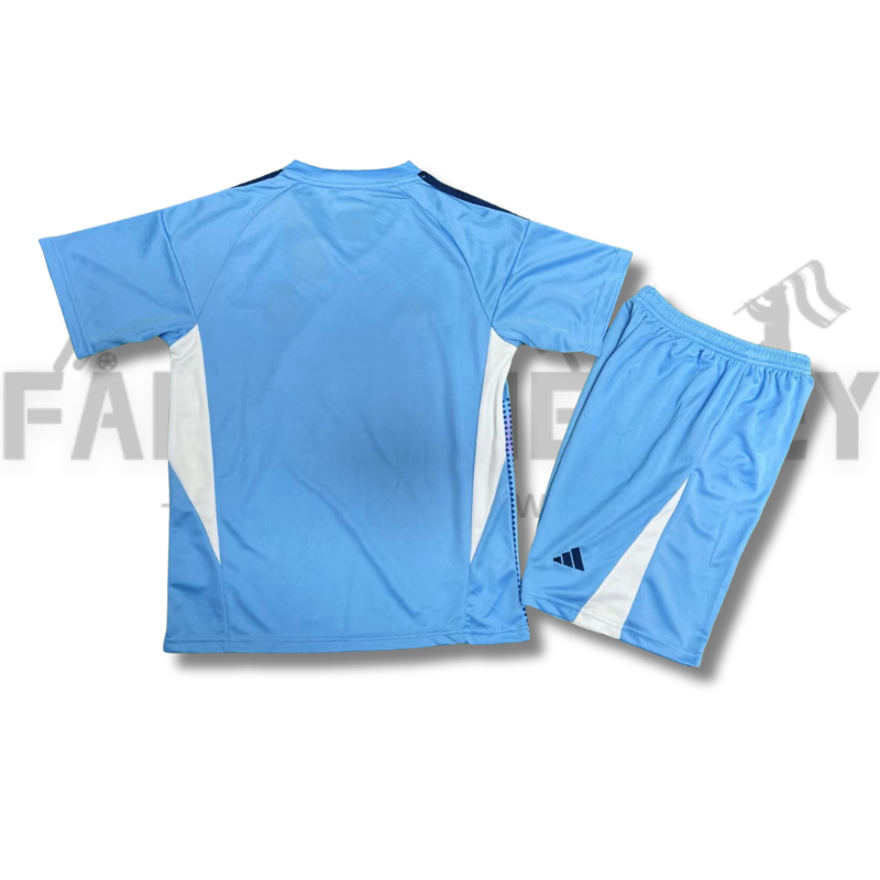 2024/2025 Real Madrid Bright Bluegoalkeeper Jersey(For Kids)