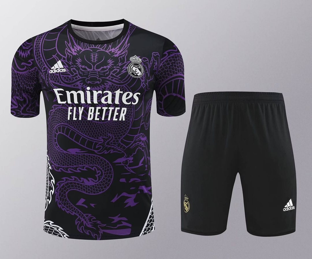 2024/2025 Real Madrid Purple Dragon Football Training Uniform
