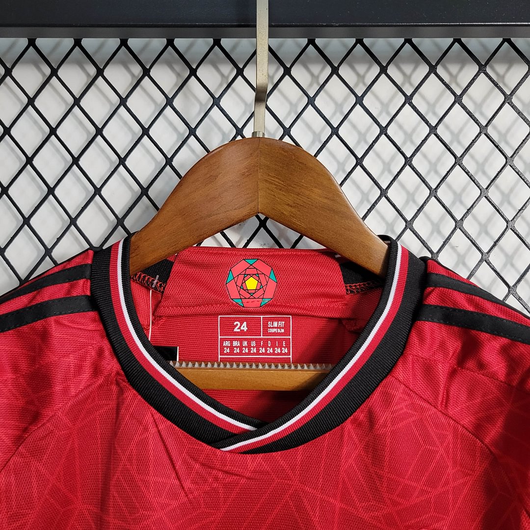 2023/2024 Manchester United Home Football Shirt Kids Size