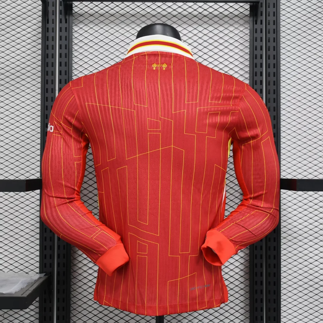 2024/2025 Liverpool Home Long Sleeve Football Shirt(Player Version)