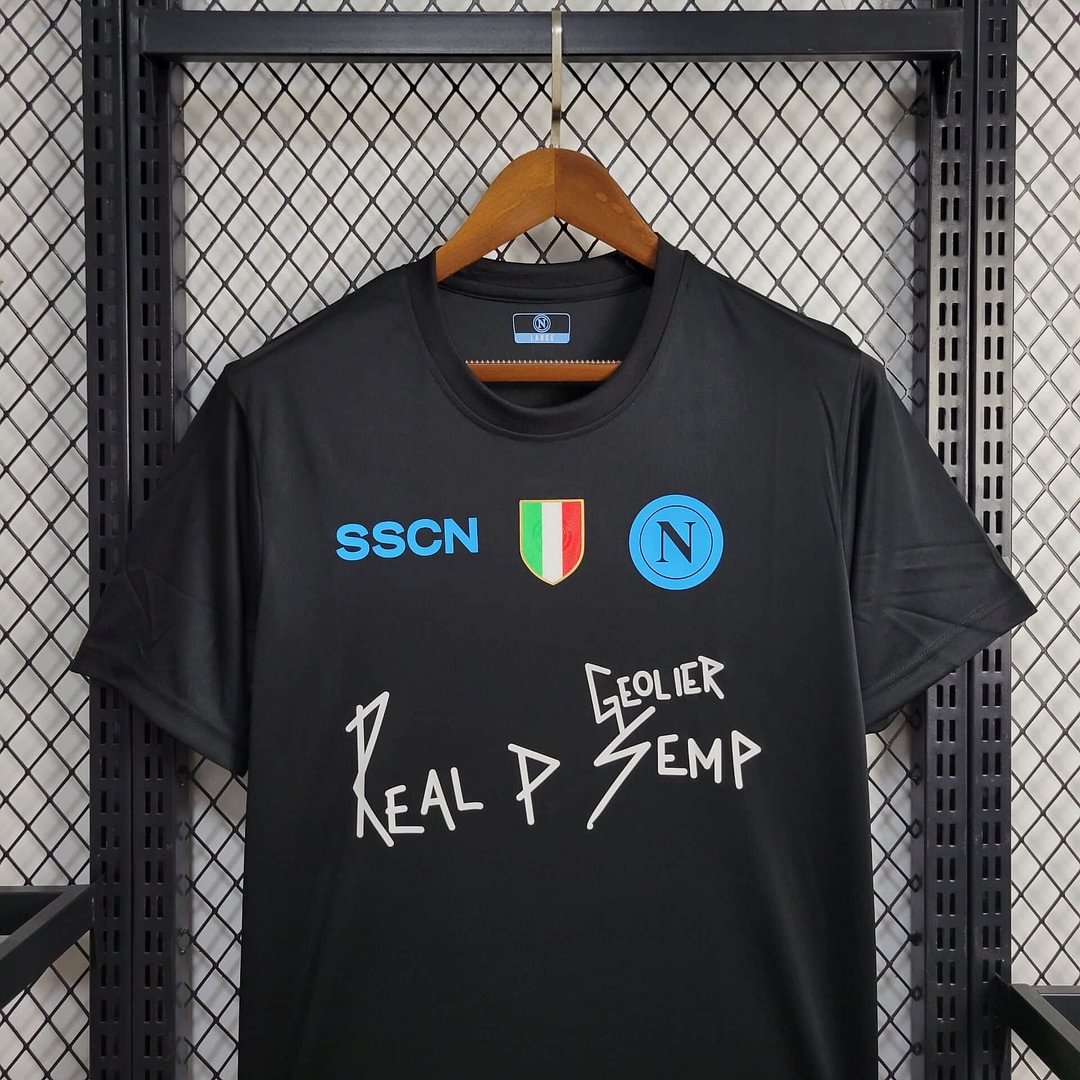 2024/2025 Napoli Black Football Shirt( Fans Edition )