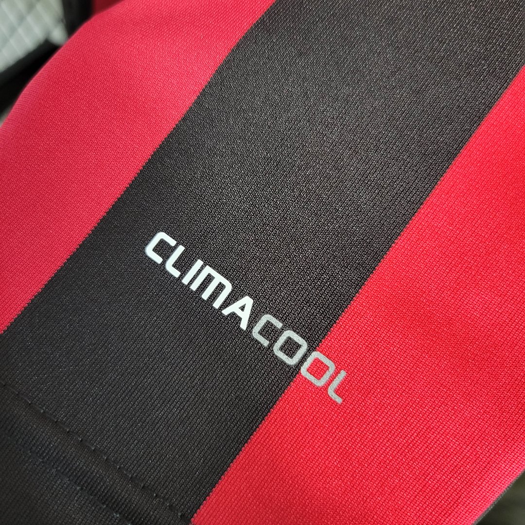 2009/2010 Retro Long Sleeve AC Milan Home Football Shirt