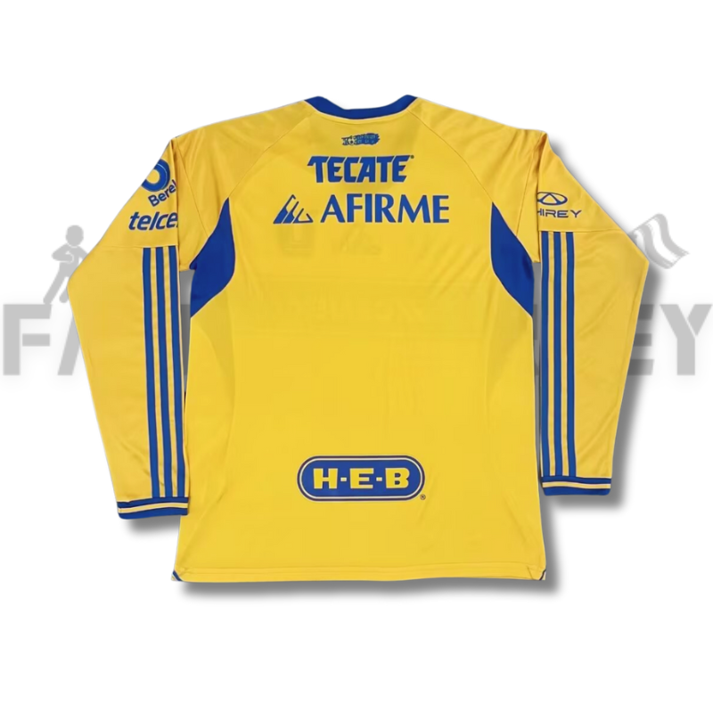 2025/2026 Tigres UANL Home Long sleeves Jersey( Fans Edition )