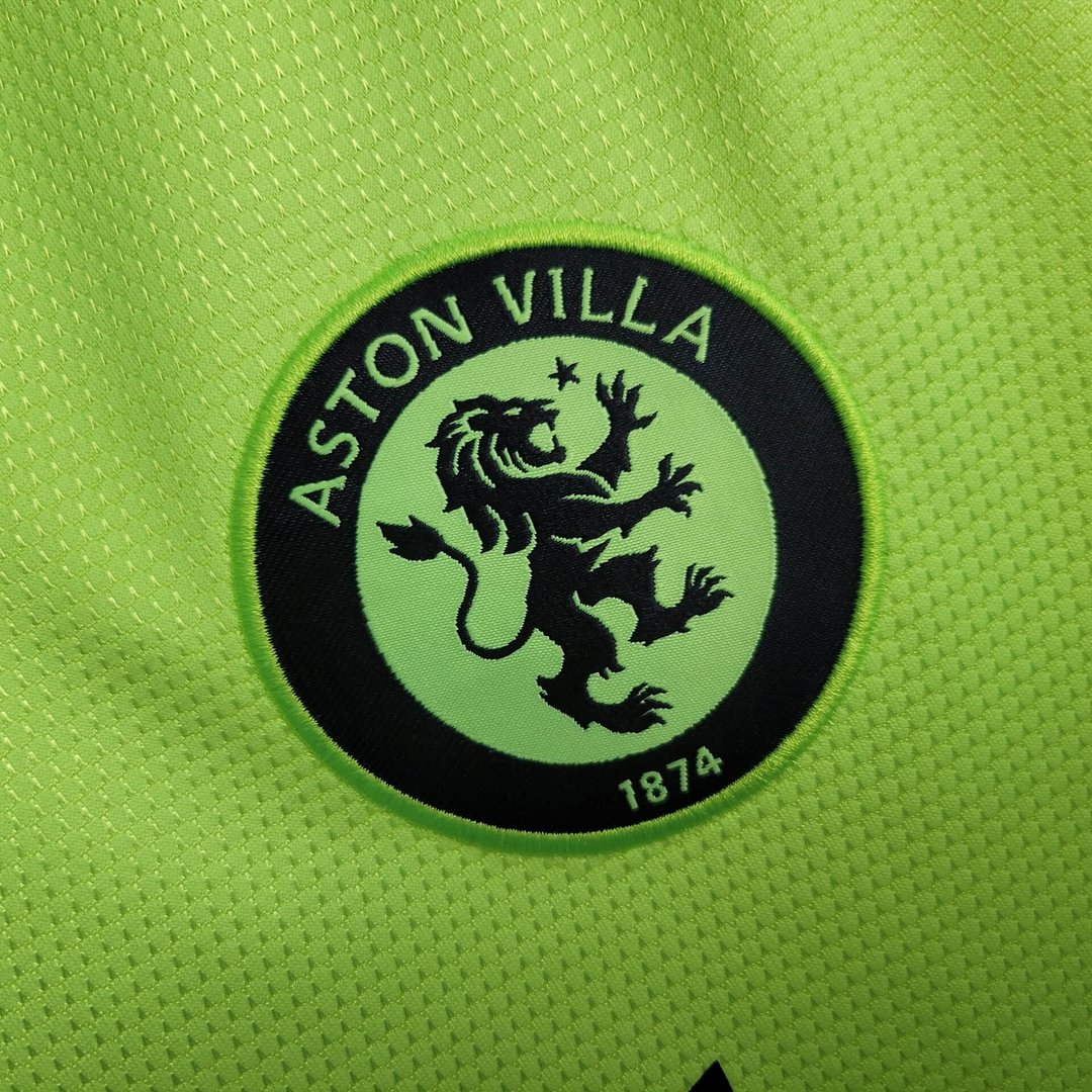 2023/2024 Aston Villa Fluorescent Green Football Shirt
