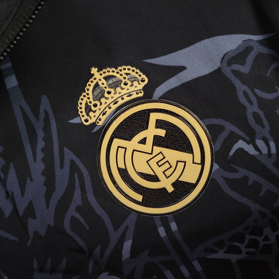 2024/2025 Real Madrid (Black dragon) Reversible Windbreaker Football Shirt