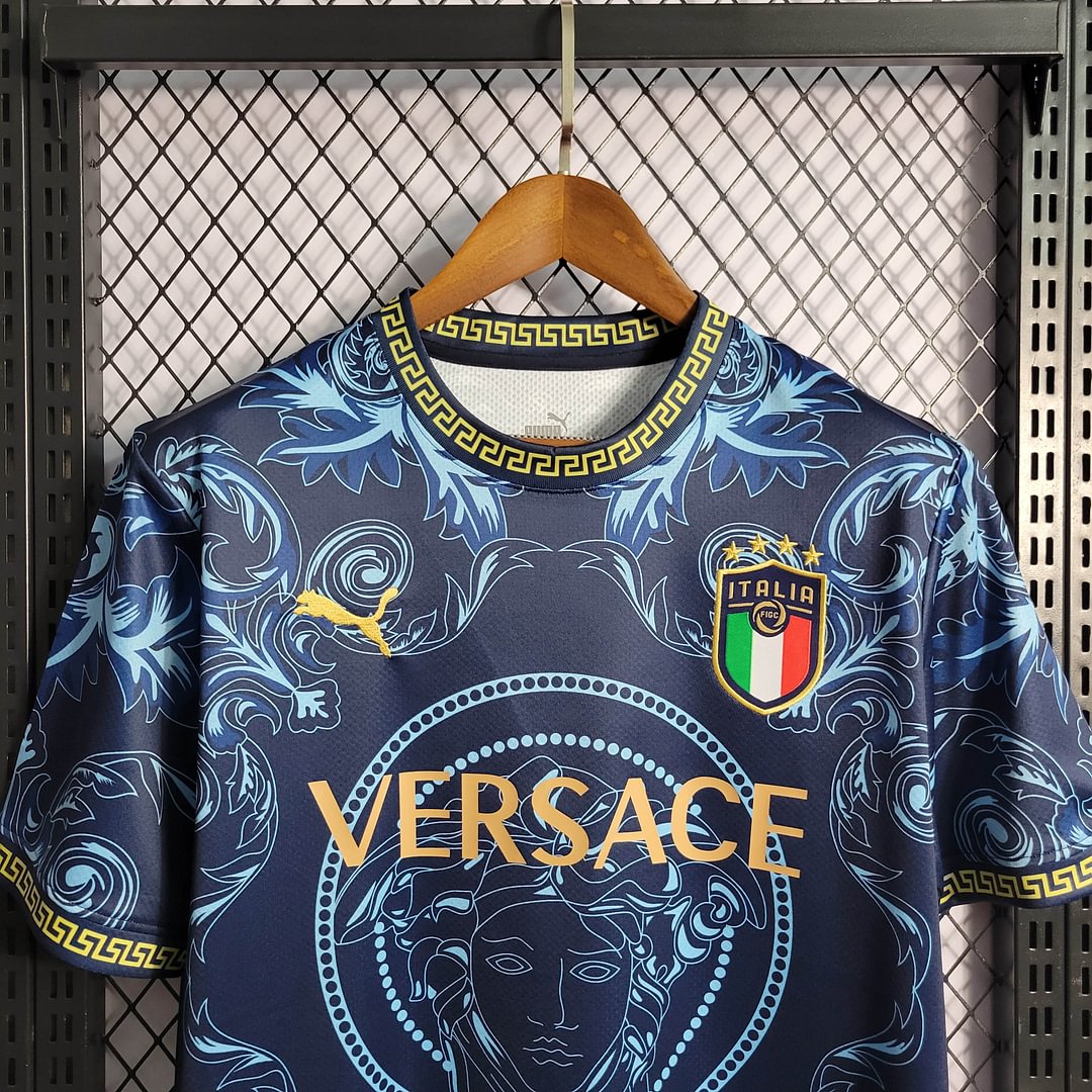 2022 Italy Commemorative Edition Blue Football Shirt( Fans Edition )