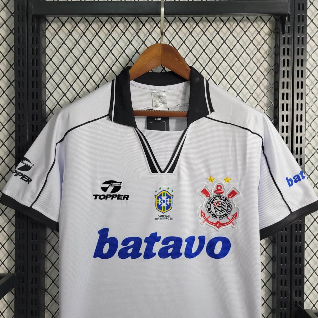 1999/2000 Corinthians Retro Home Football Shirt(Fans version)