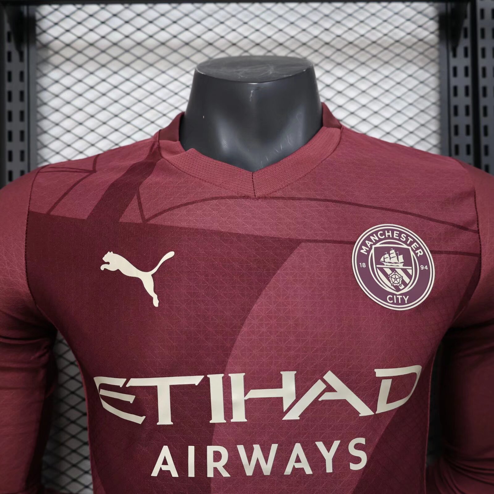 2024/2025 Manchester City Long Sleeve Second Away Football Shirt For Player Version