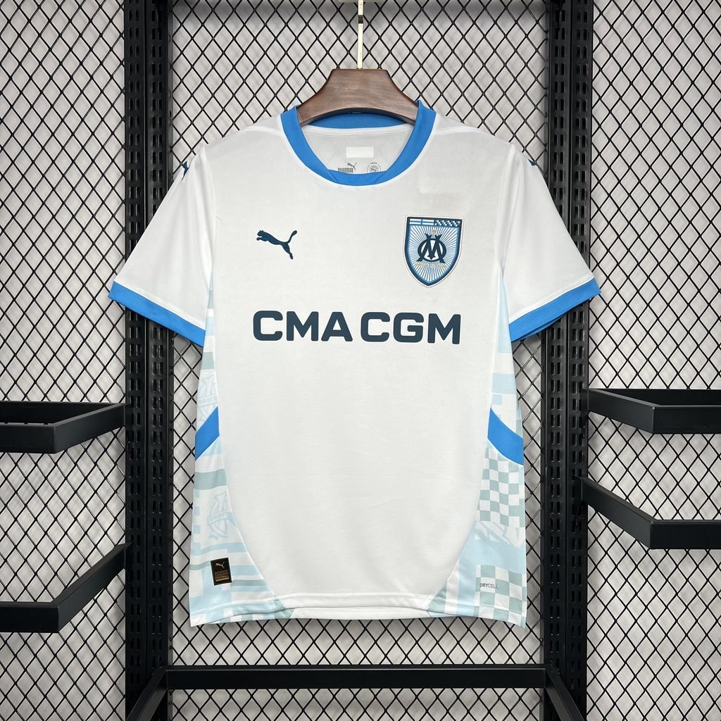 2024/2025 Olympique Marseille Home Football Shirt((Fan version)