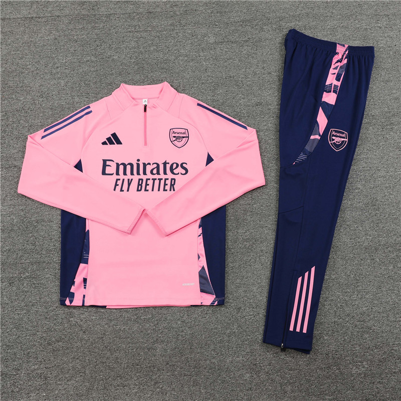 2024/2025 Arsenal pink Half-Pull Training Suit Player Edition Football set