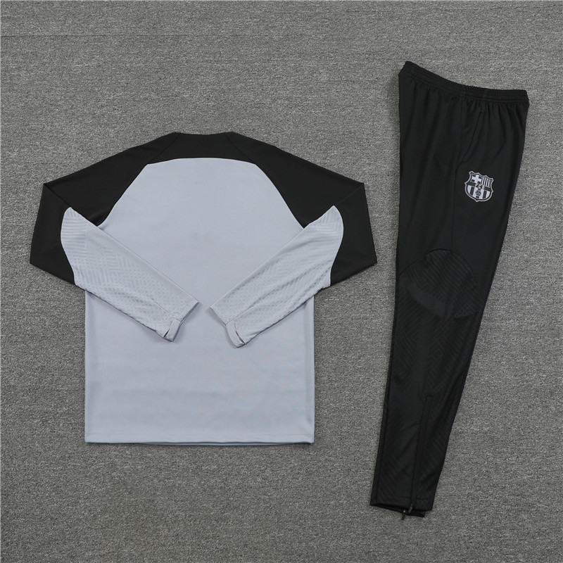 2025/2026 Barcelona Grey Half-Pull Training Suit