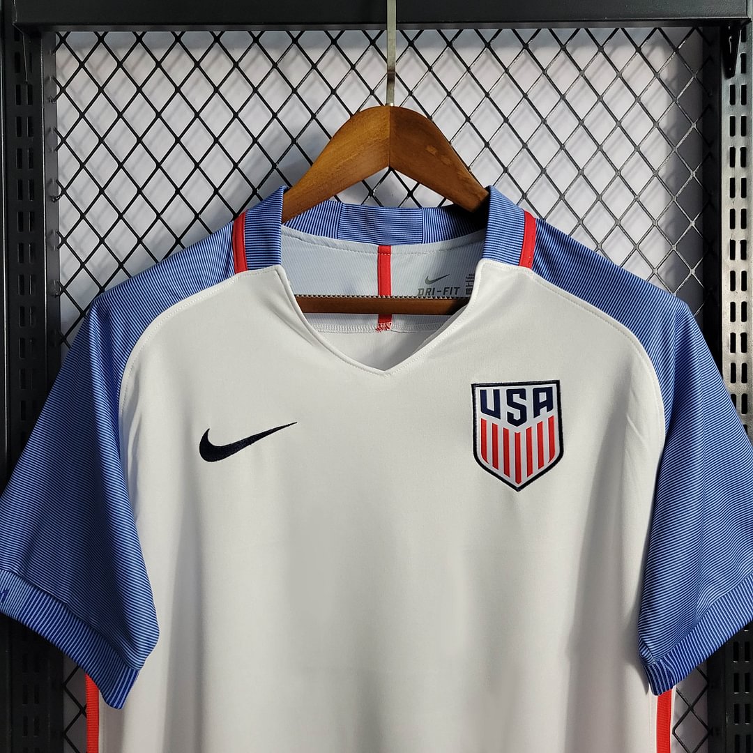 2016 United States Retro Home Football Shirt