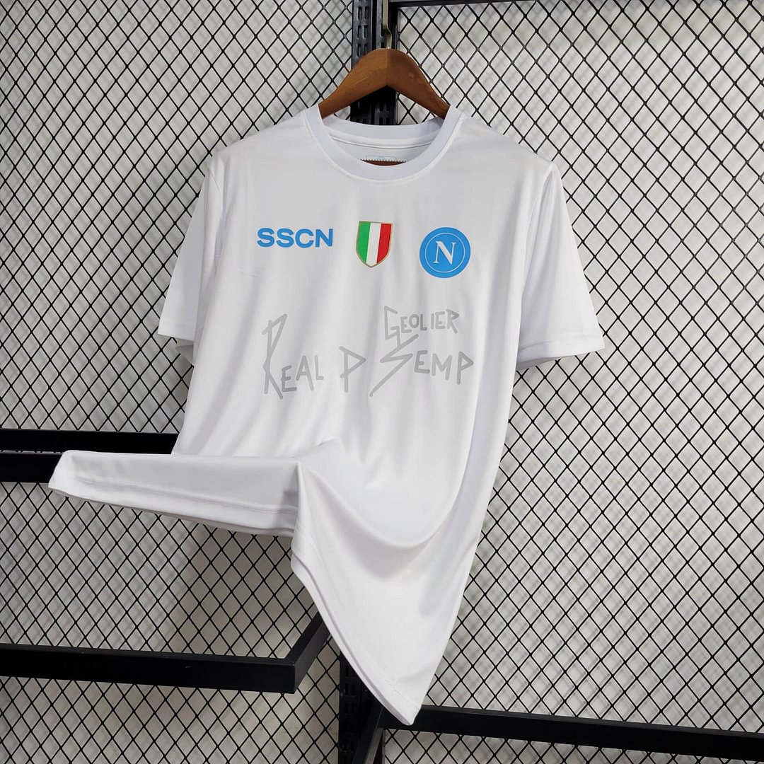 2024/2025 Napoli White Football Shirt( Fans Edition )